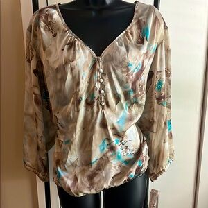 NWT Zac & Rachel satin blouse